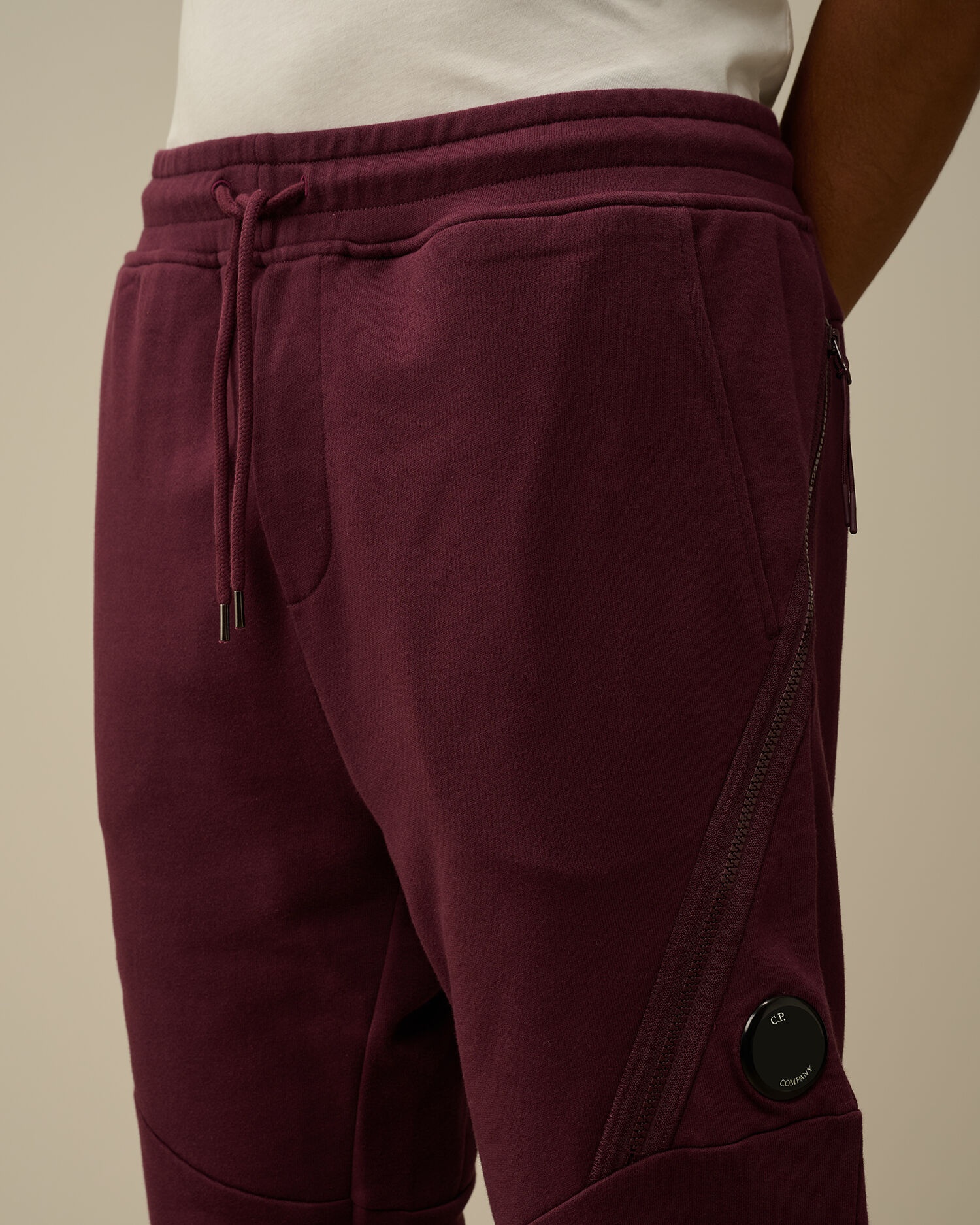 Diagonal Raised Fleece Lens Sweatpants - 4