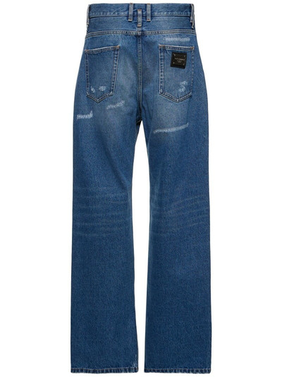 Dolce & Gabbana Distressed denim wide jeans outlook