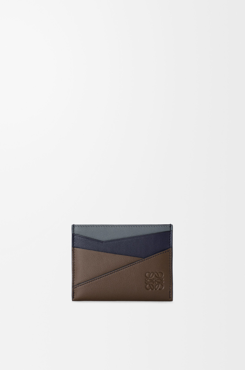 Puzzle plain cardholder in classic calfskin 1