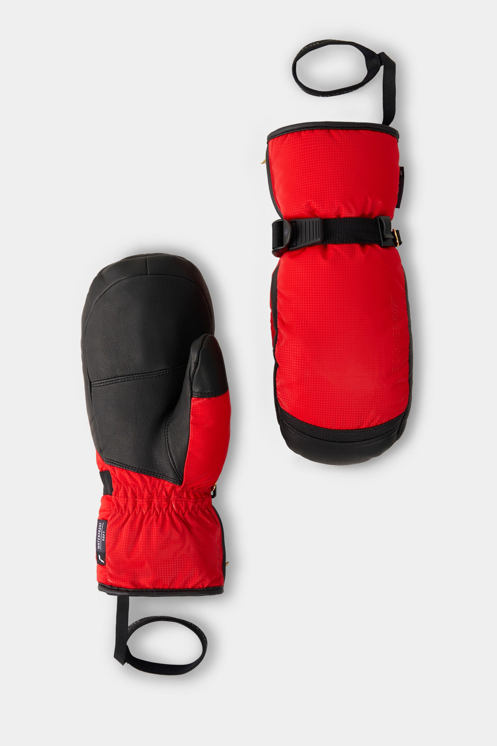 007 Flora Mittens in Red/Black - 1