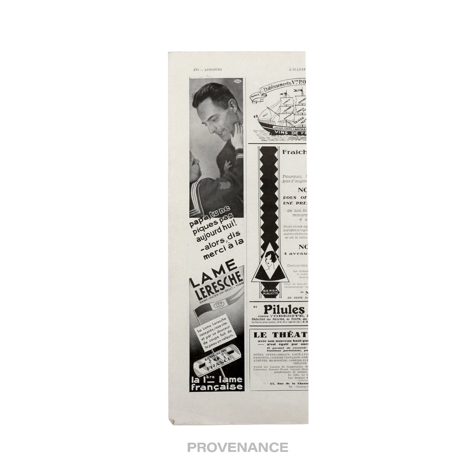 Louis Vuitton Antique Vintage Newsprint Ad - MATERIALS - 4
