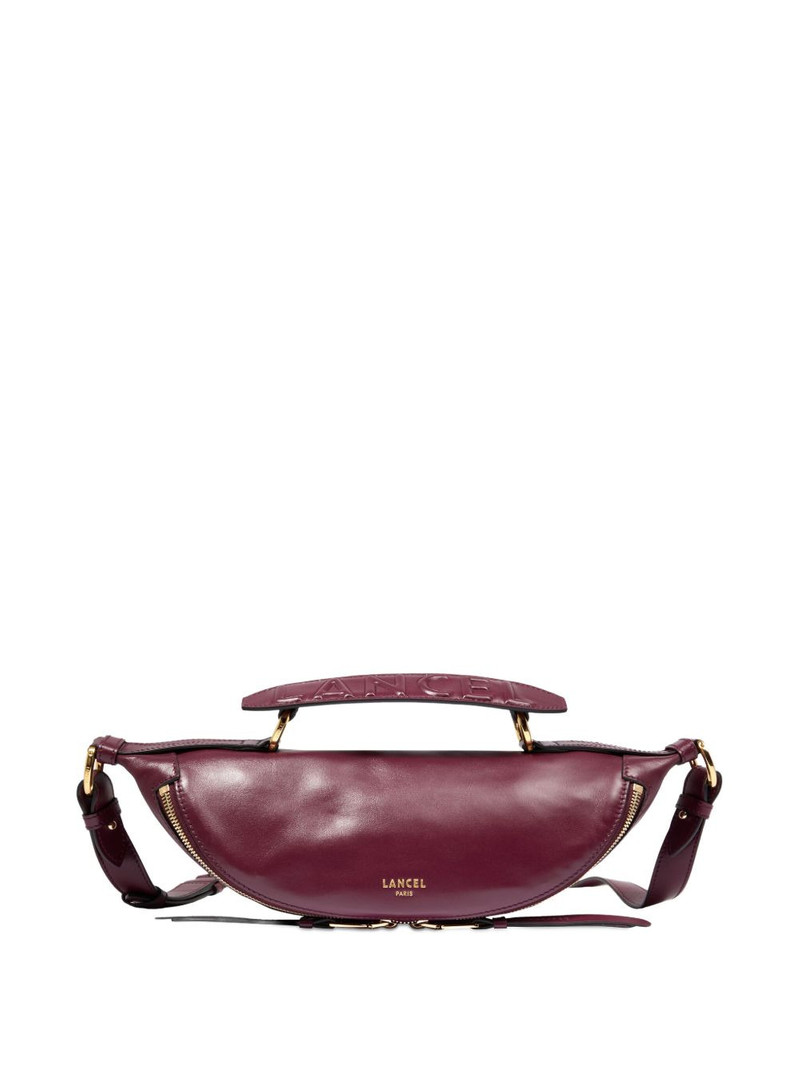 Origami curved leather crossbody bag 5