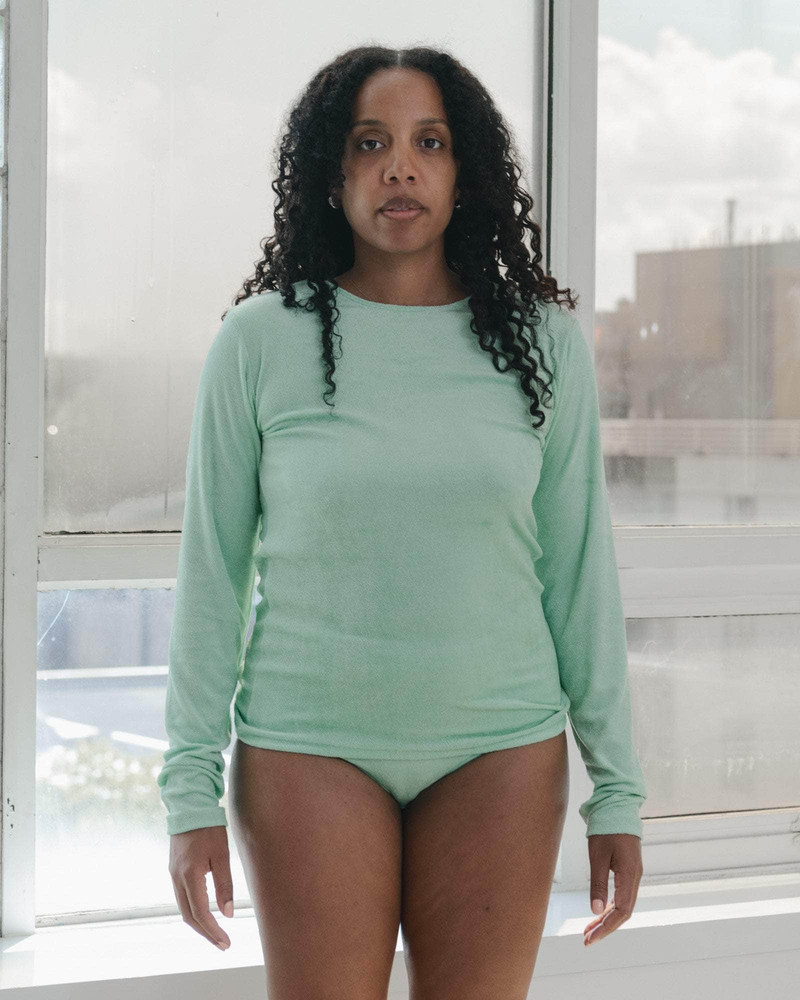 Omo Long Sleeve Tee - Ecovero Velour 1