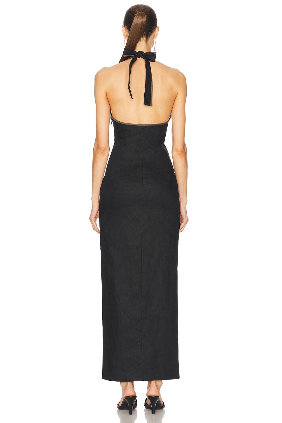 Violet Halter Midi Dress - 4