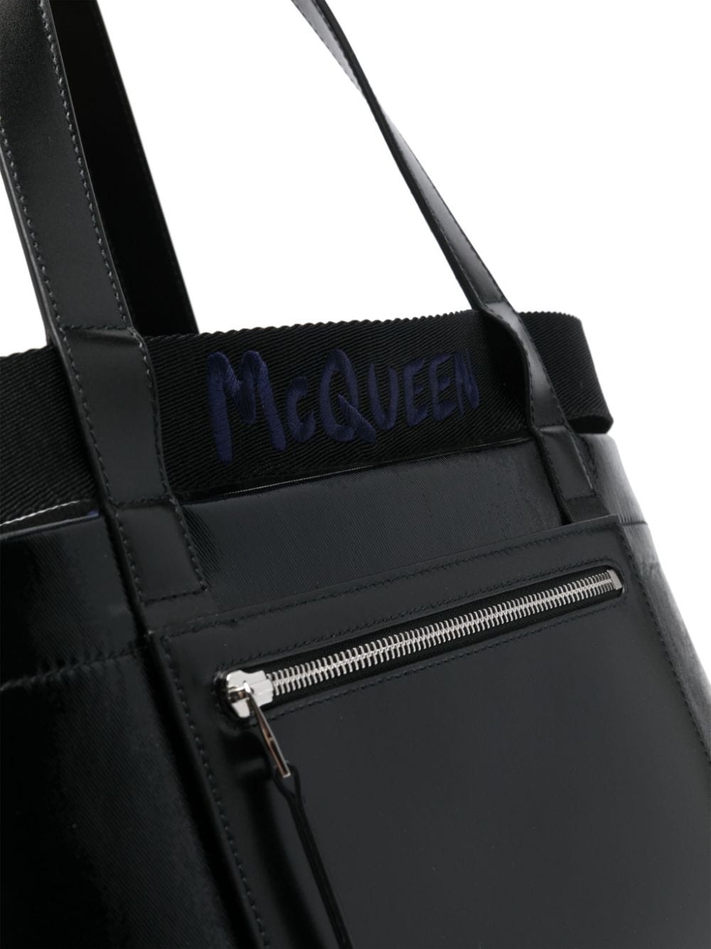 coated-finish shoulder bag - 4