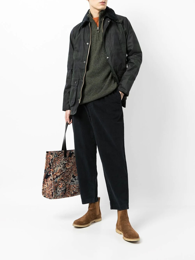 Barbour SL Bedale check-print windbreaker outlook