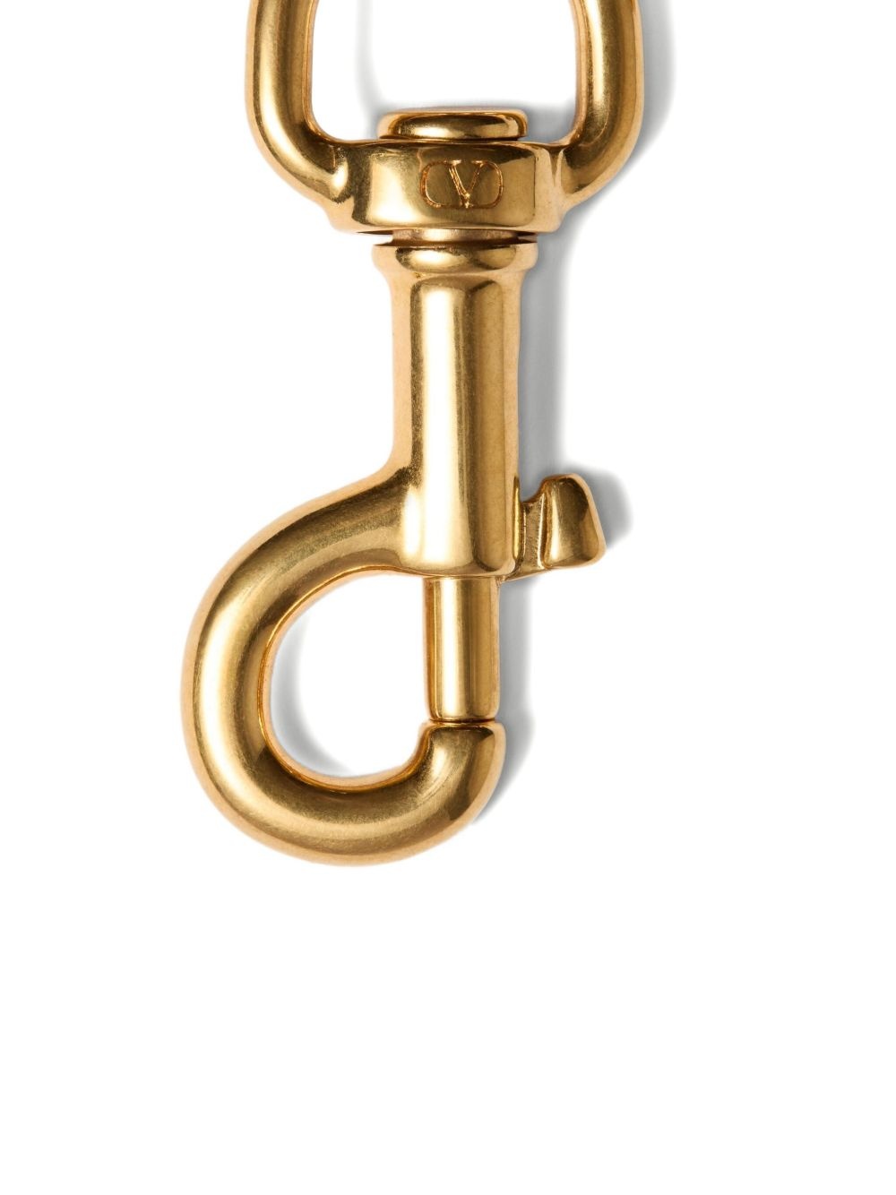 VLOGO SIGNATURE METAL BAG CHARM WITH KEY RING - 3