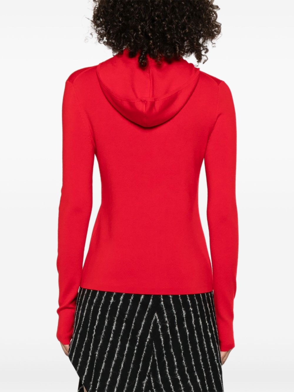 zip-front panelled cardigan - 4