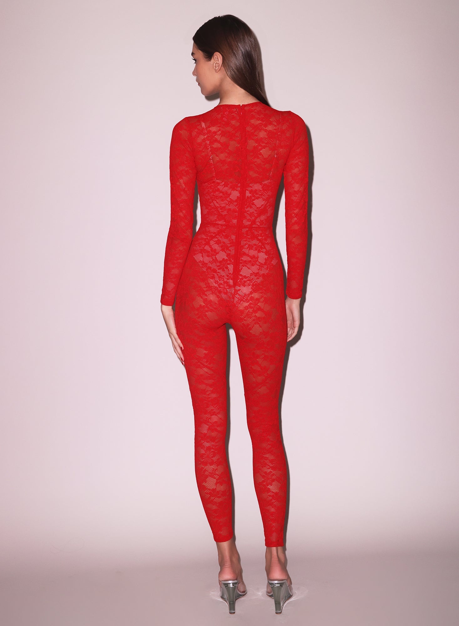 Le Stretch Lace Catsuit - 4