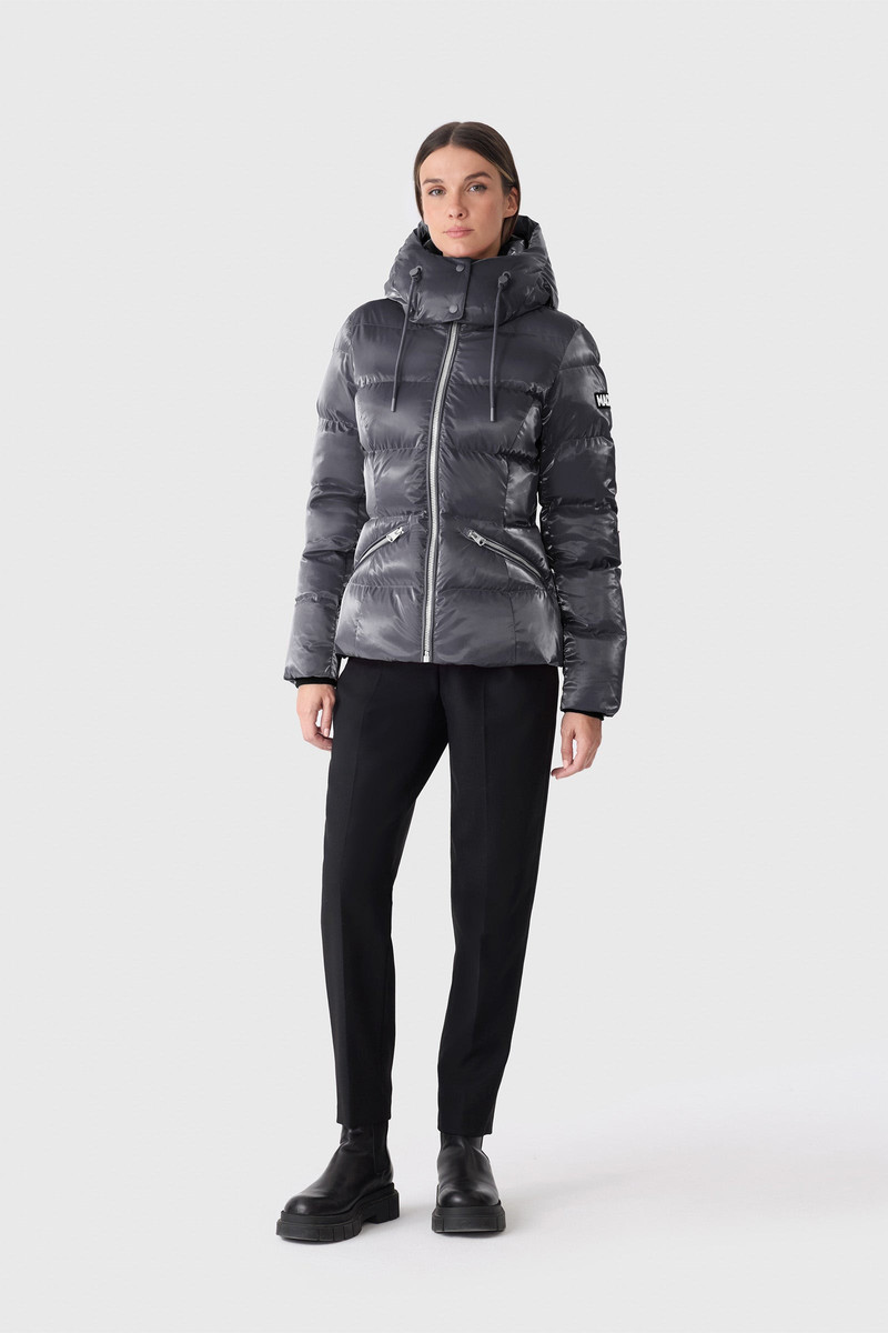 MACKAGE MADALYN-GLO High-Gloss Down Jacket With Removable Hood outlook