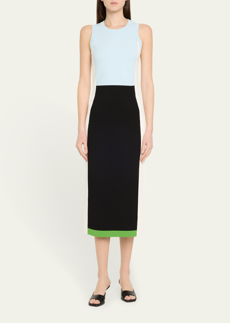 ZANKOV Daniella Colorblock Midi Dress outlook