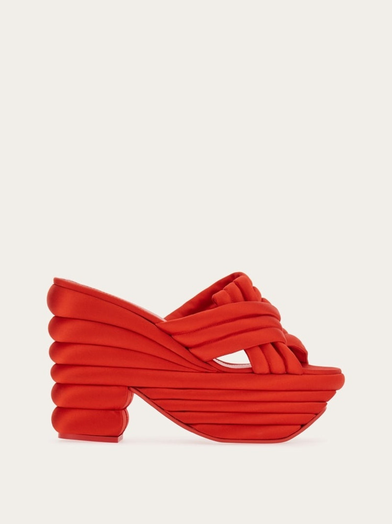 SANDAL WITH SCULPTURAL PLATFORM - 1