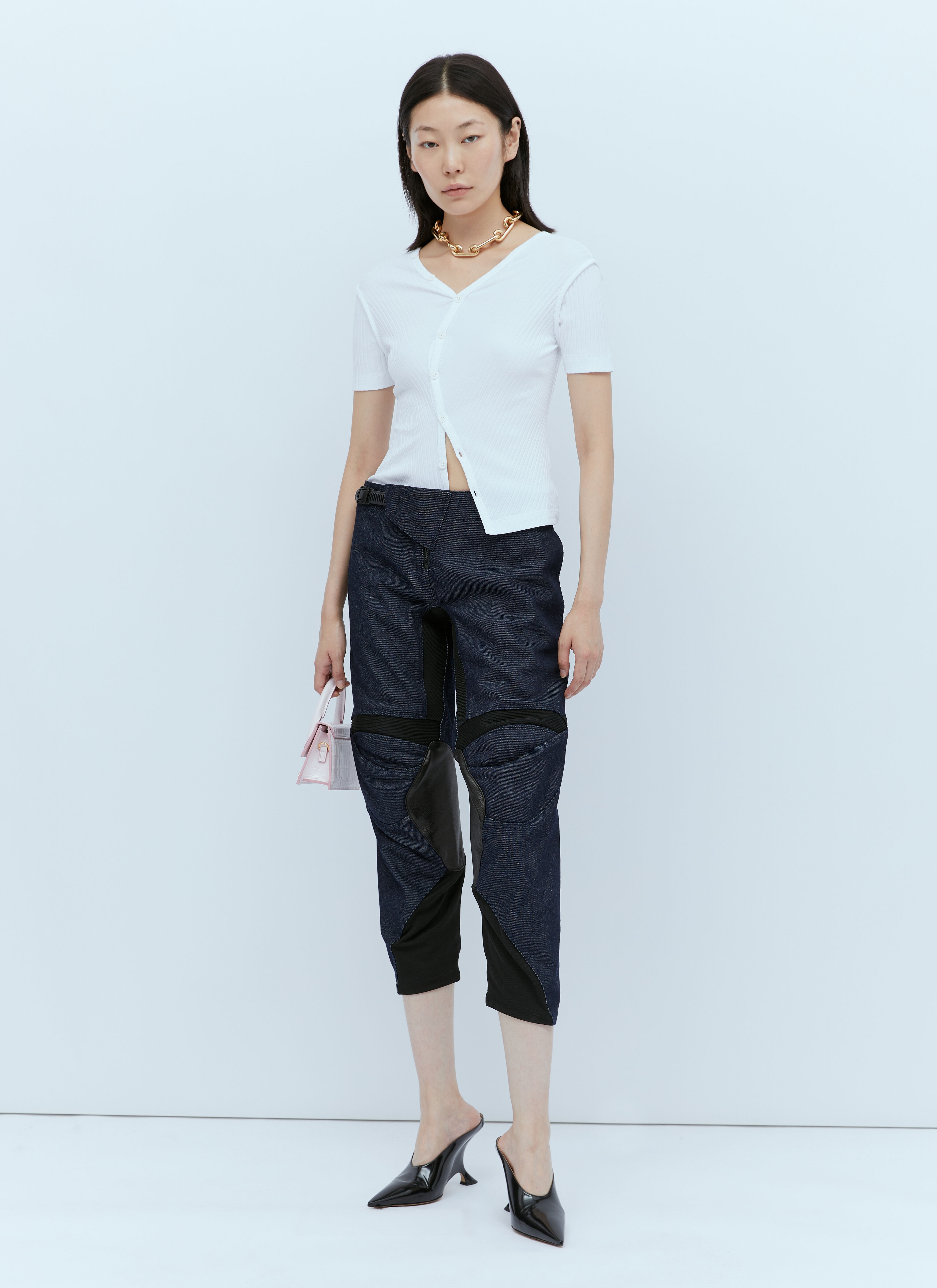 Denim Racing Pants - 1