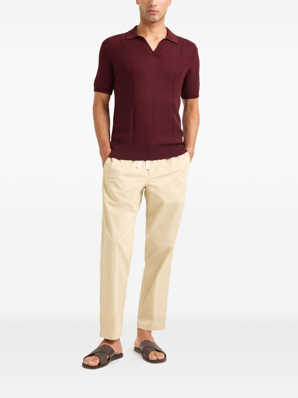 Horton piqué-texture polo shirt - 2