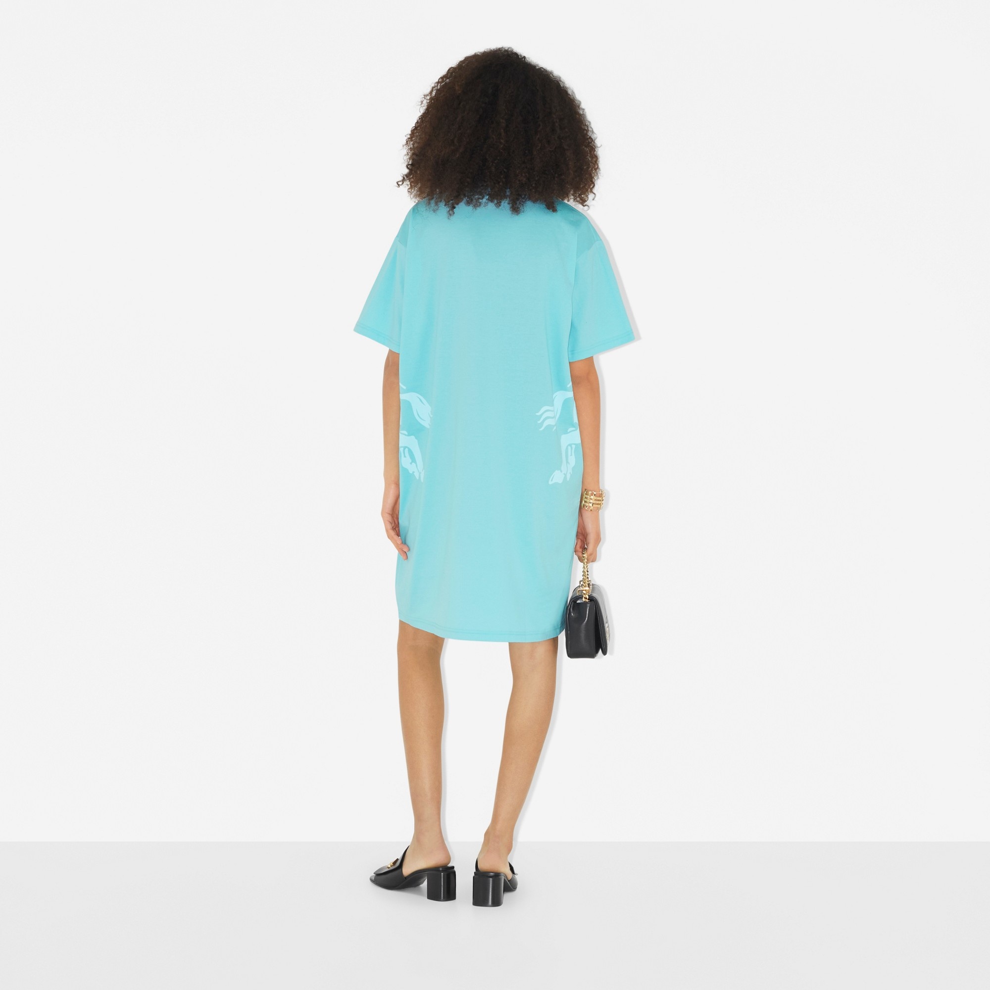EKD Print Cotton T-shirt Dress - 4
