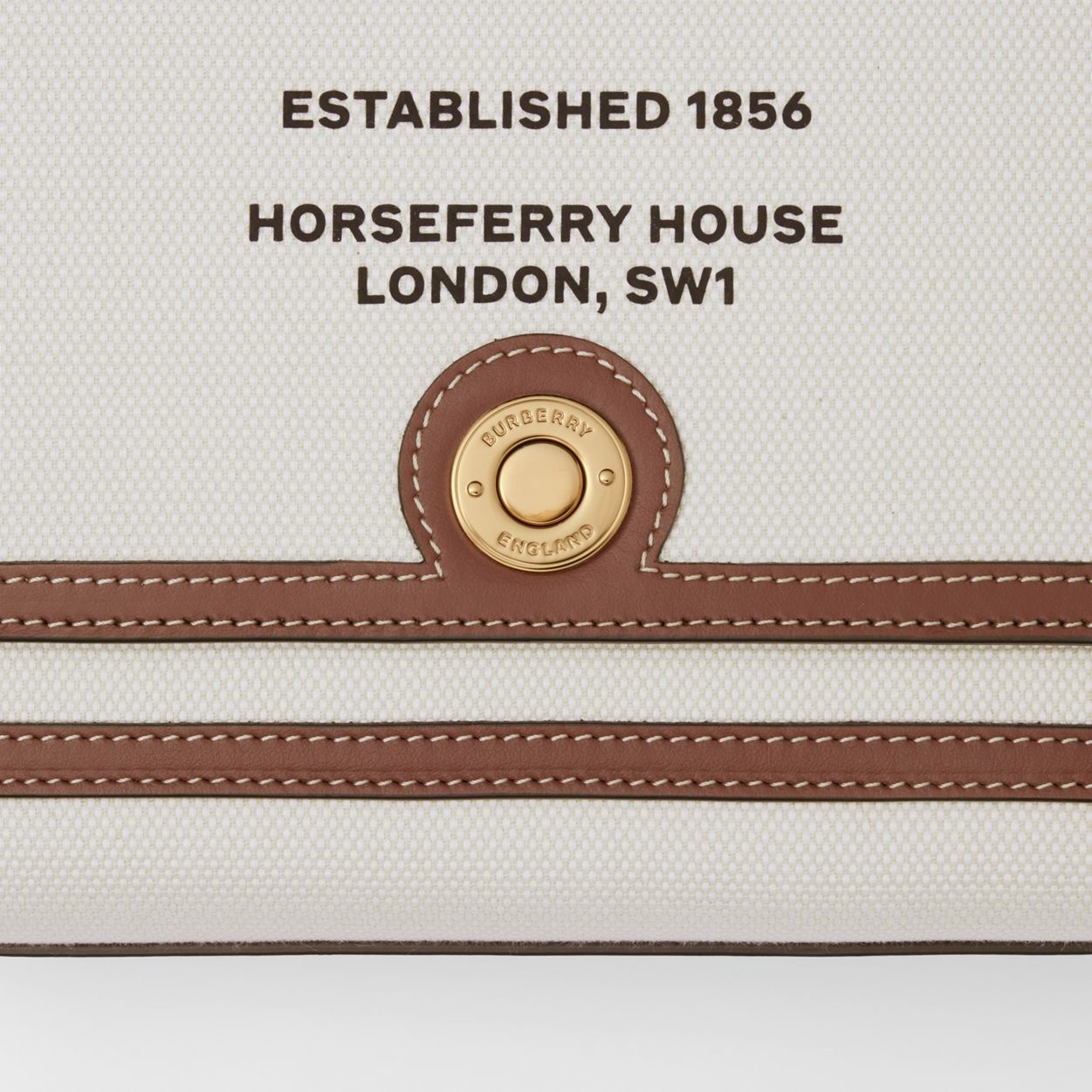 Horseferry Print Canvas Note Crossbody Bag - 2