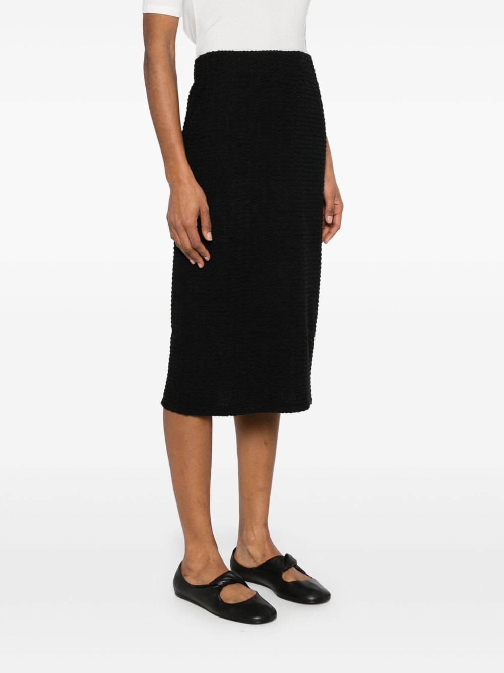 smocked midi skirt - 3