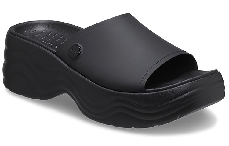 (WMNS) Crocs Skyline Slide Sandals 'Black' 208182-001 - 4