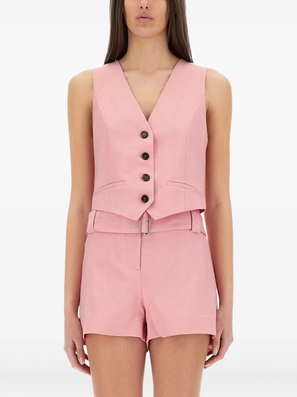 button-fastening vest - 1