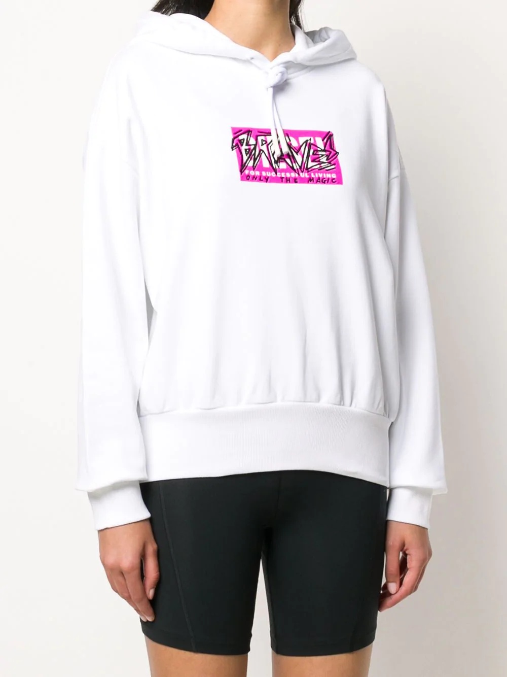 logo print hoodie - 3