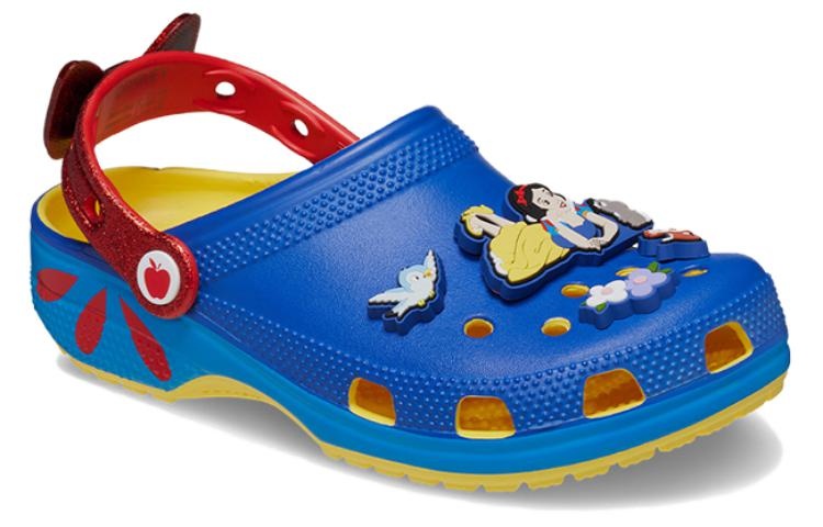 (WMNS) Crocs Snow White Classic Clogs 'Blue Yellow Red' 209483-769 - 2