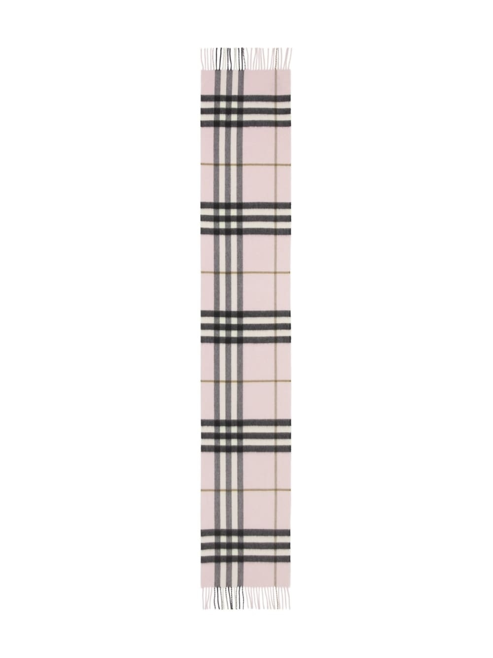 The Classic check-pattern fringed scarf - 4