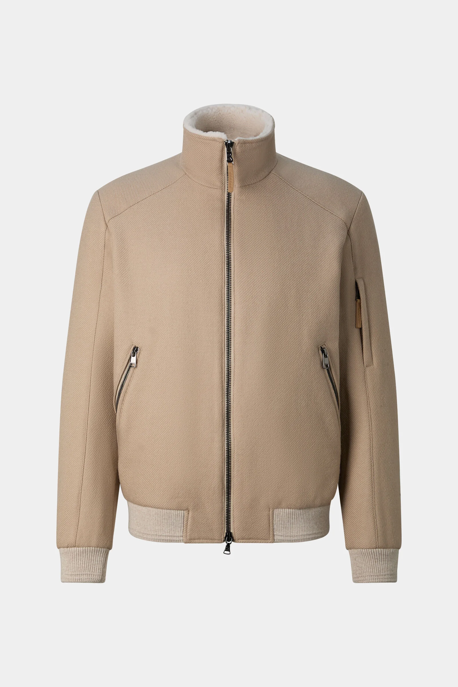 Teryl Virgin Wool Blouson in Camel - 1