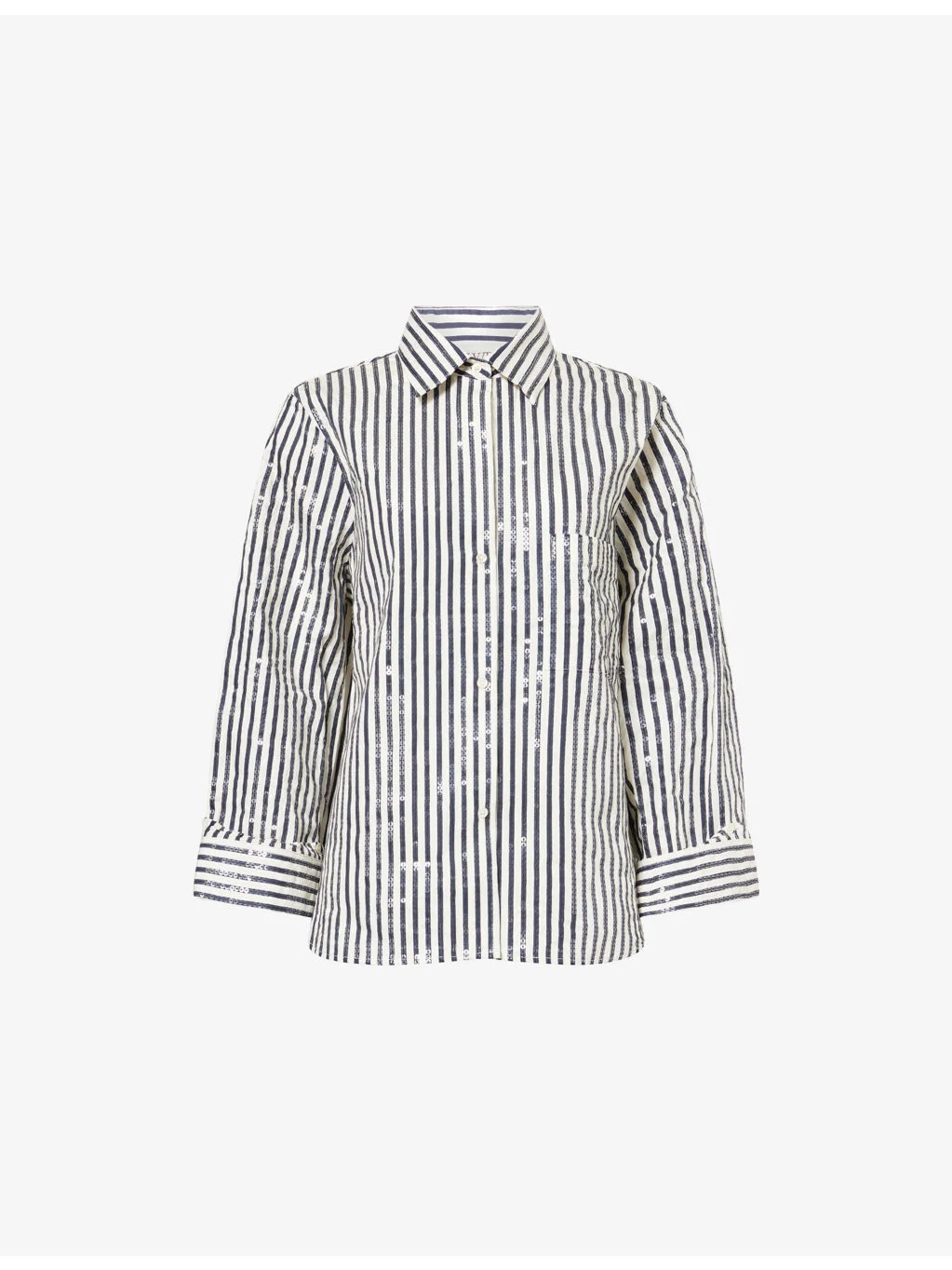 Next Morning Sequin Cotton-Blend Shirt - 1