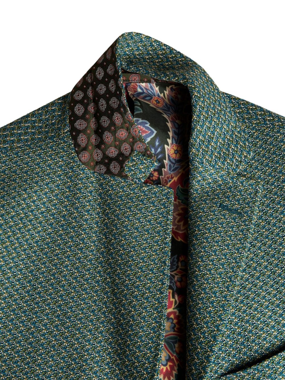 single-breasted cotton blazer - 7