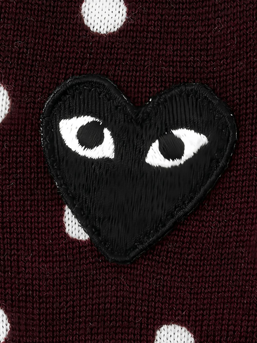 dotted V-neck jumper - 2