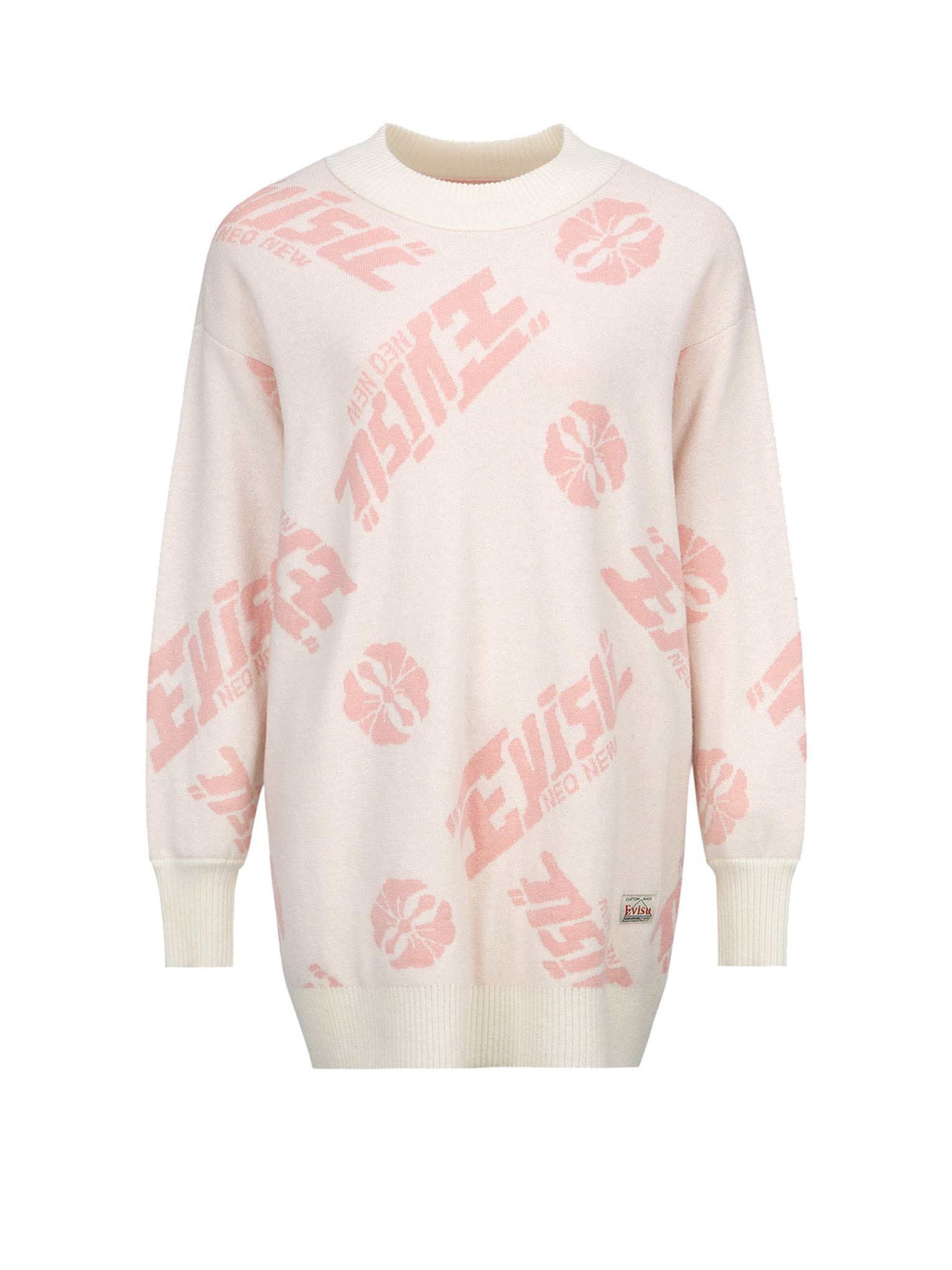 ALLOVER KAMON AND LOGO JACQUARD SWEATER - 14