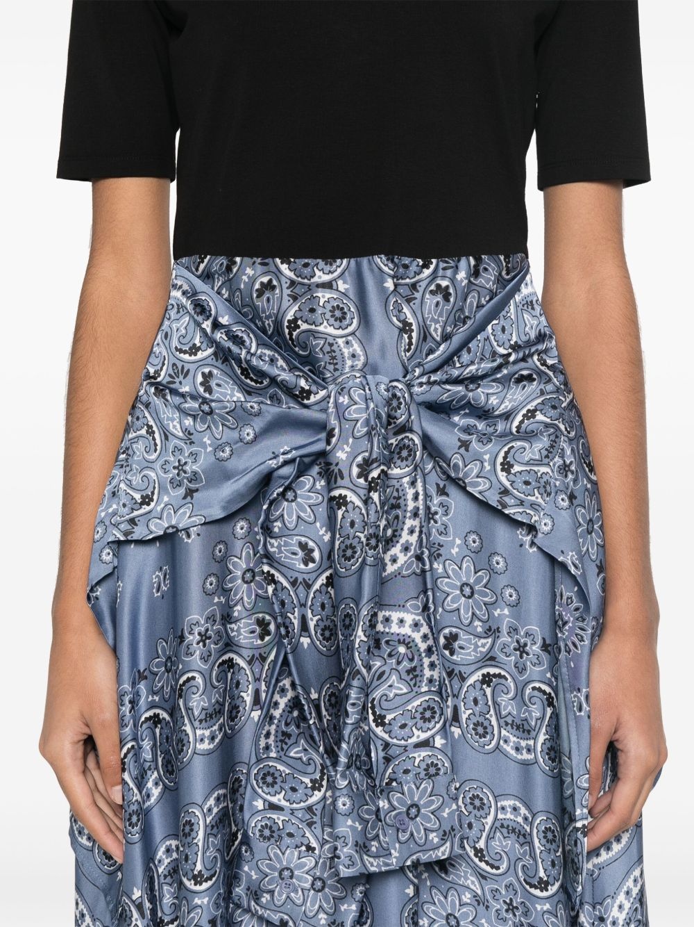 panelled midi dress - 5