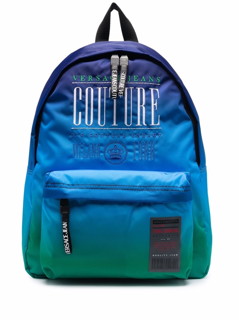 gradient-effect embroidered backpack - 1