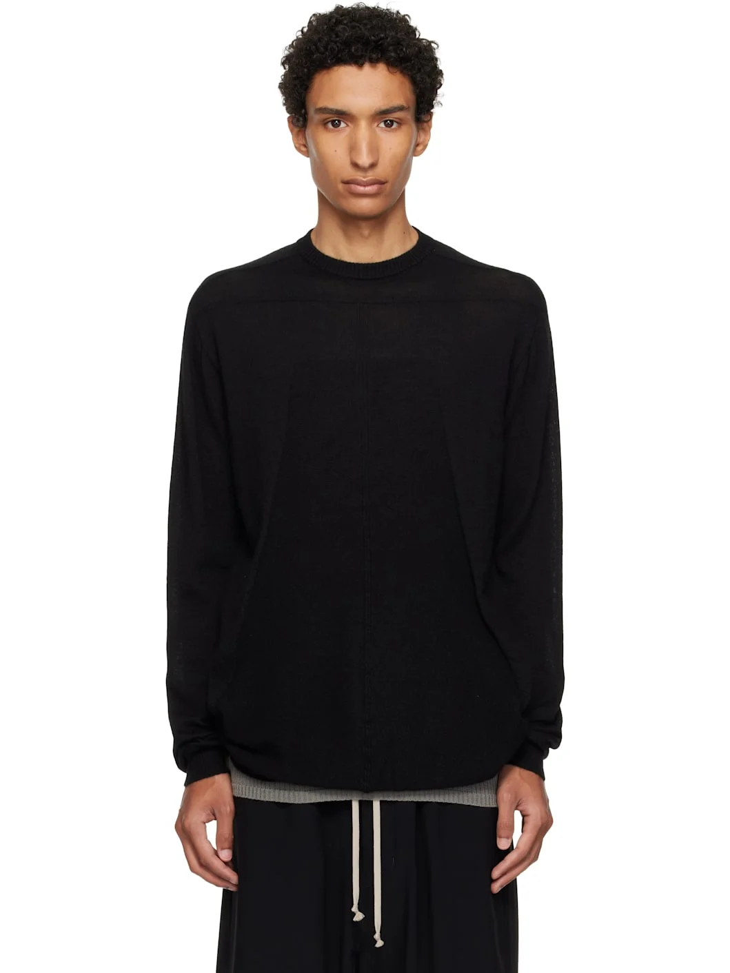 Black Tower Oversized Level Sweater - 1