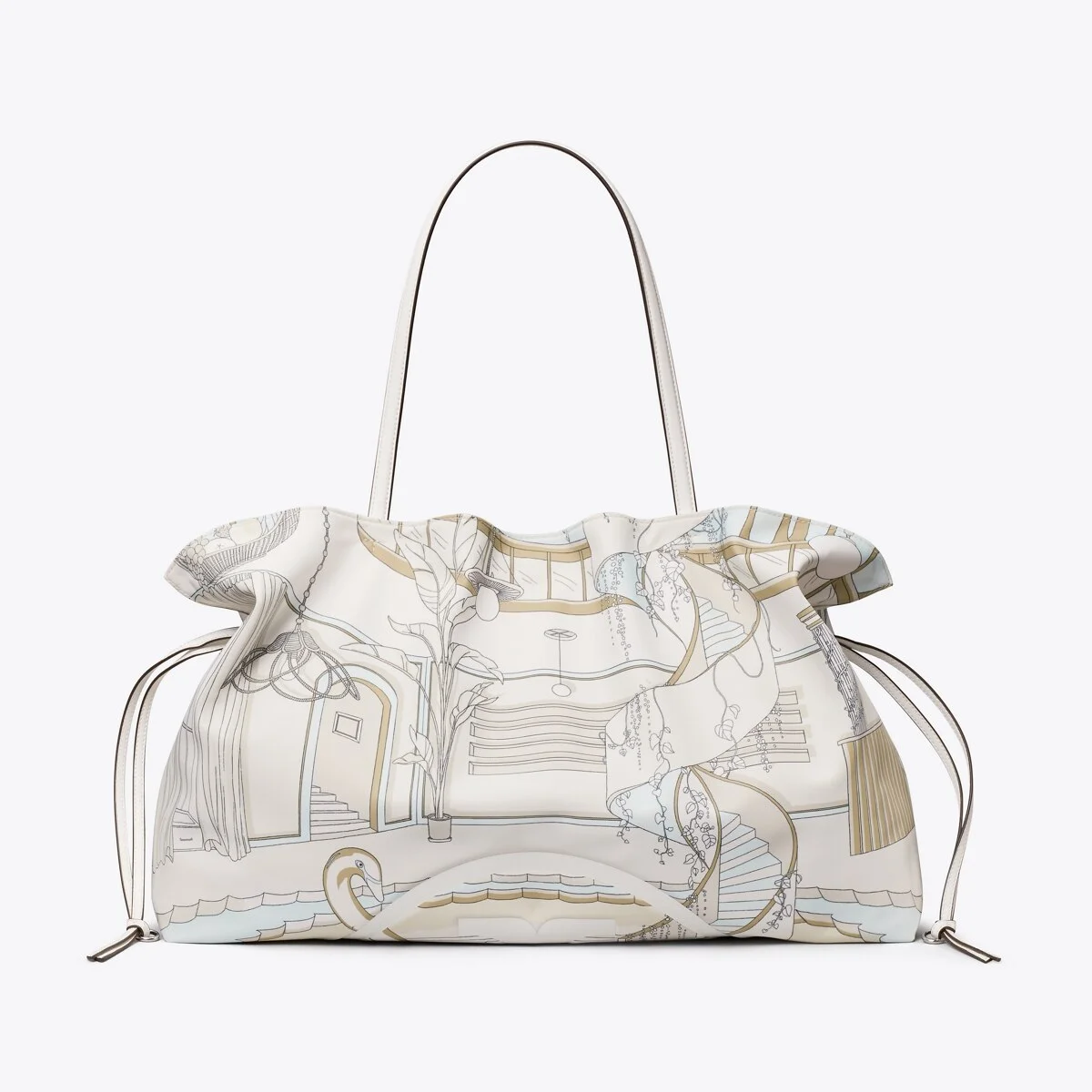 Ella Printed Drawstring Tote - 1