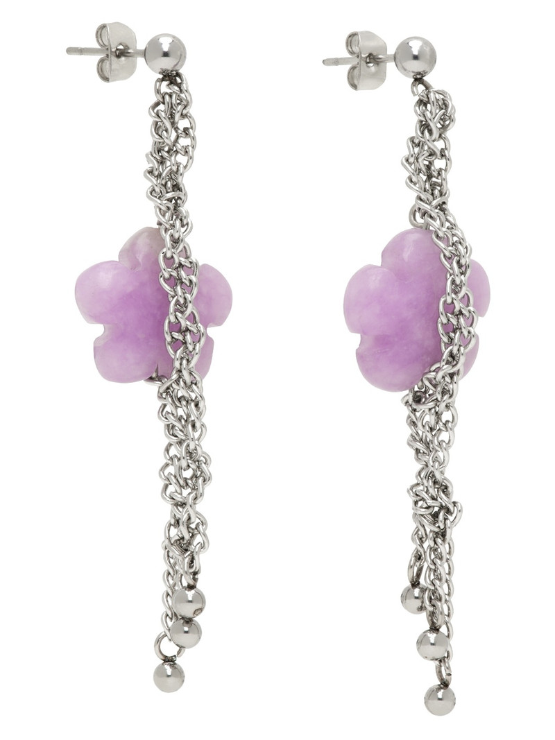 MARLAND BACKUS Pink Flower Earrings outlook