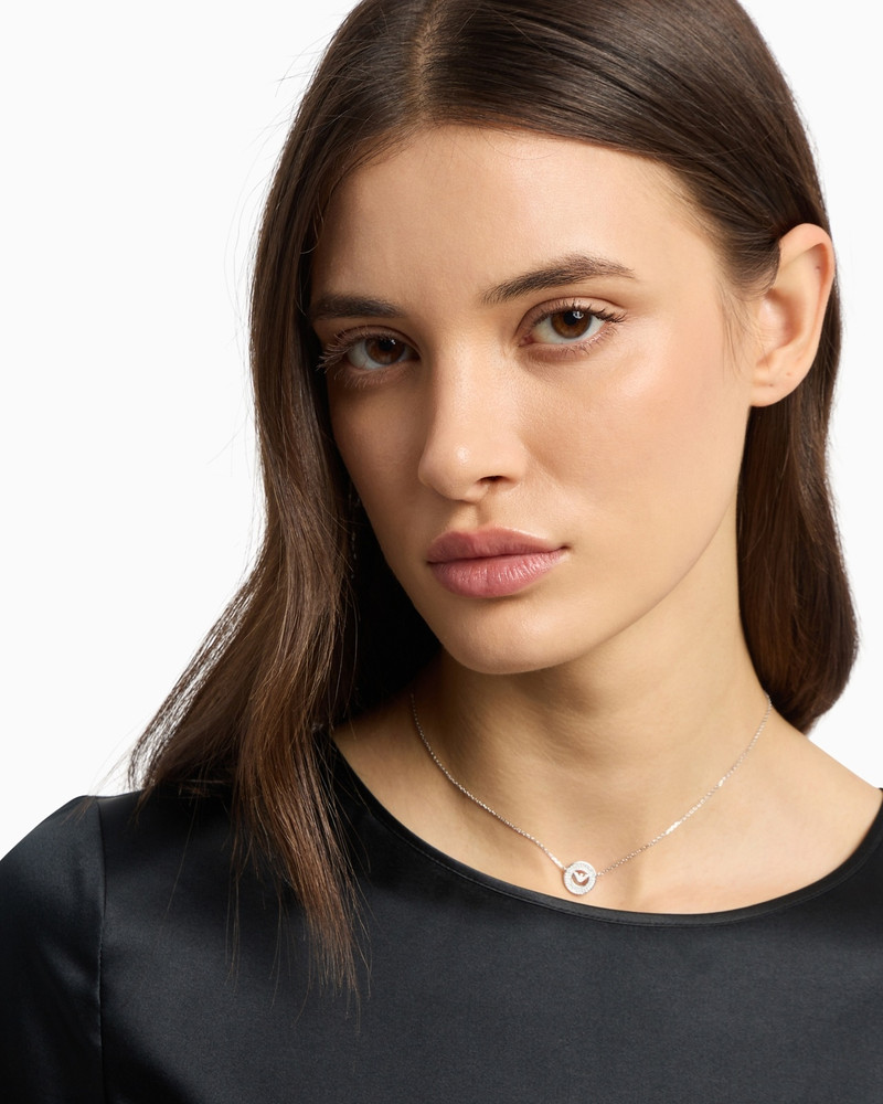 EMPORIO ARMANI STERLING SILVER PENDANT NECKLACE outlook