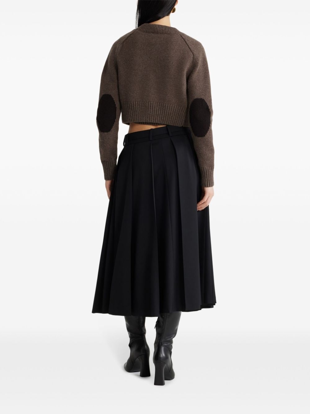 pleated midi skirt - 3