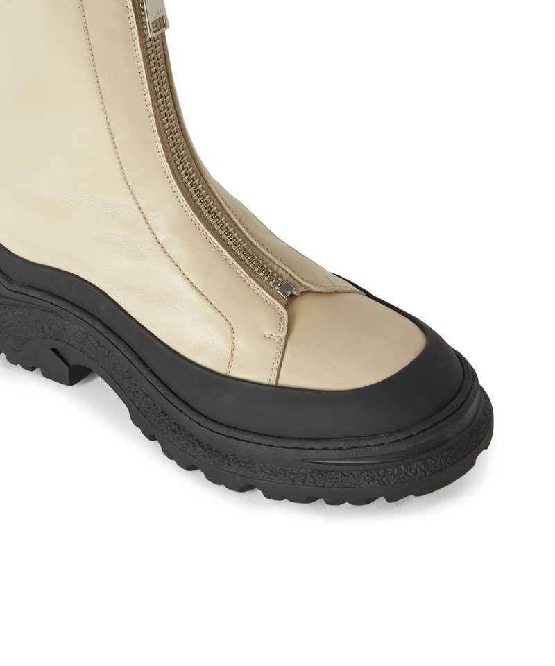 MSGN Track Sole Boots in Leather 4