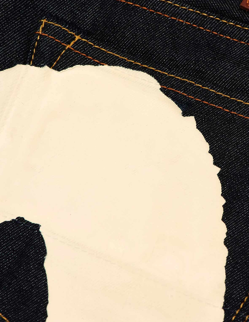 ECRU BRUSHSTROKE DAICOCK SLIM STRAIGHT FIT JEANS #2010 10