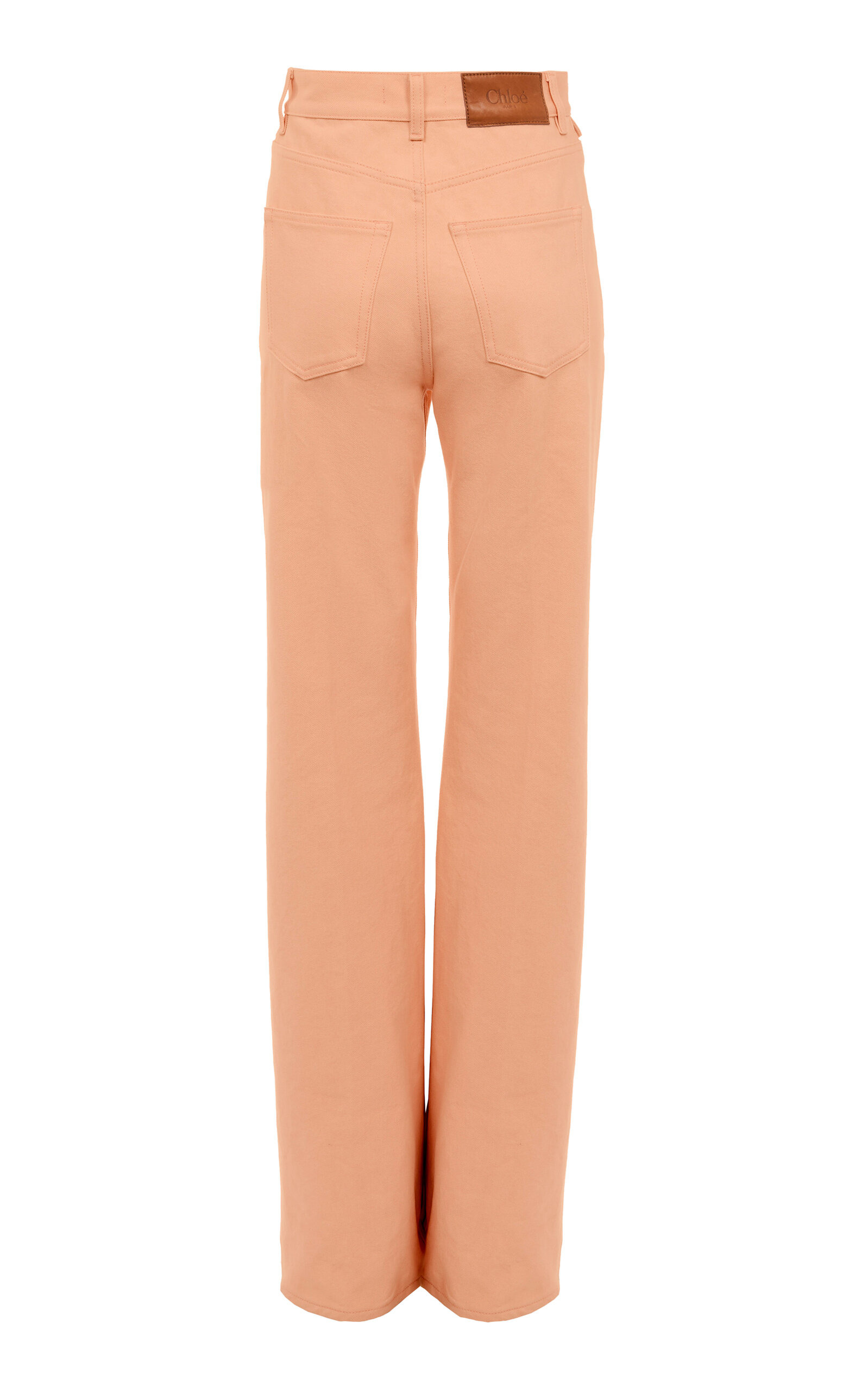 Rigid High-Rise Organic Denim Flared Jeans orange - 5