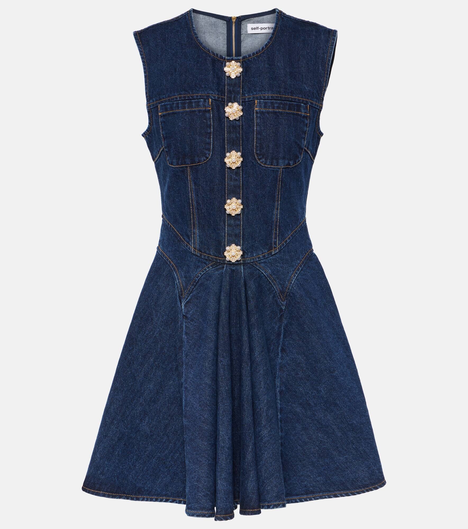 Denim minidress - 1