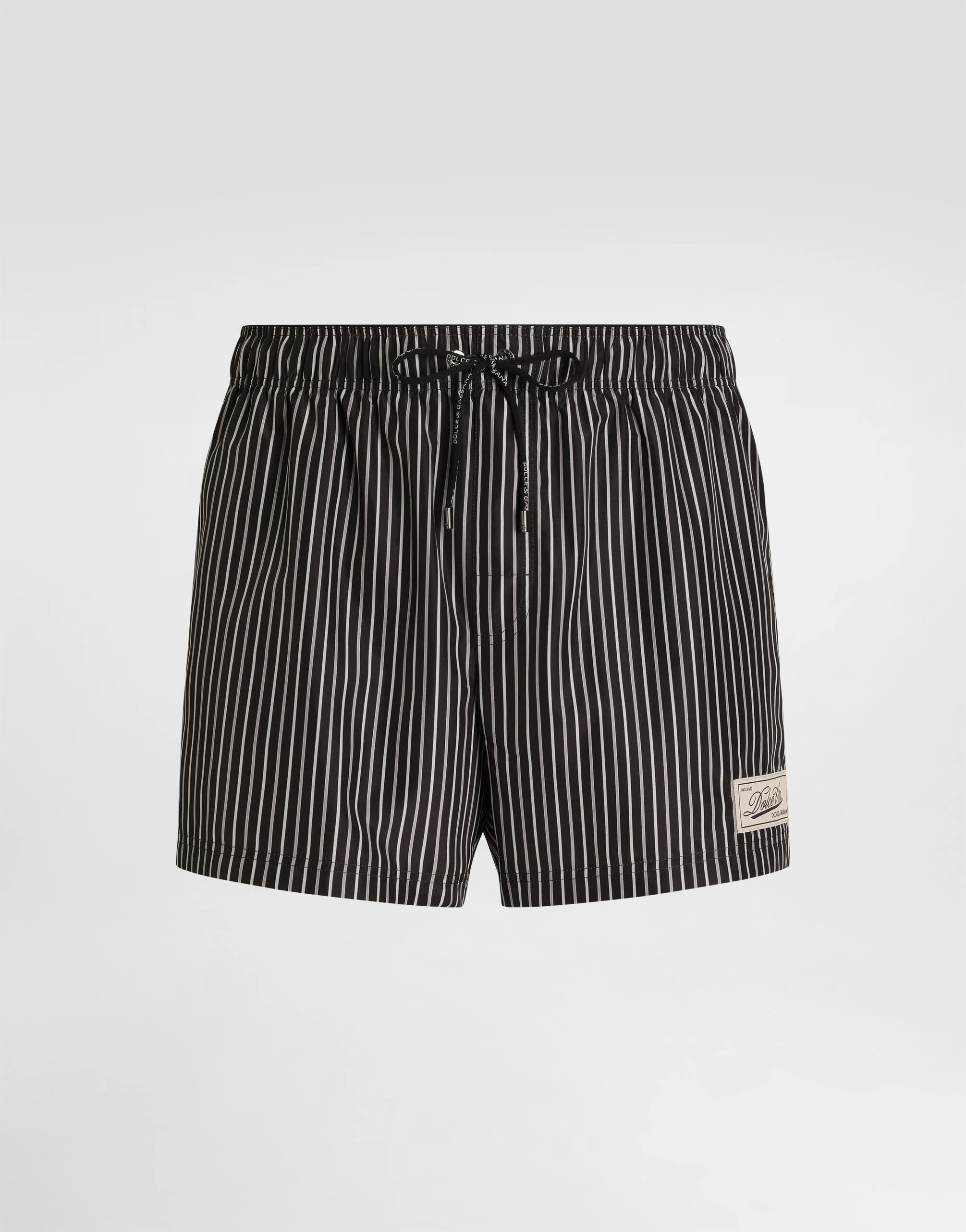 Stripe-print short swim boxers - 1