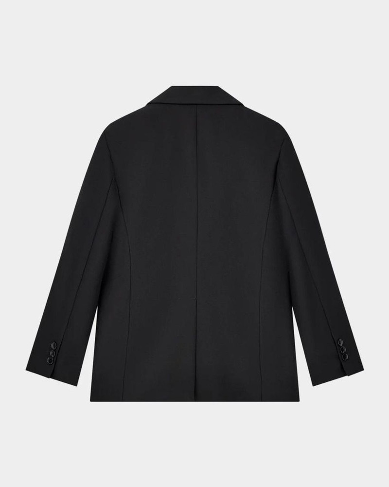 Single-Breasted Stretch Cady Jacket 5