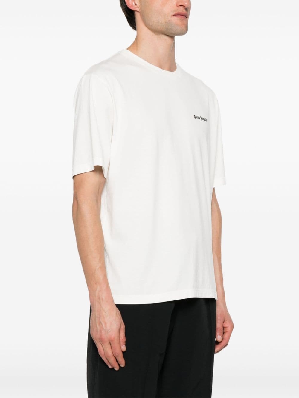 embroidered-logo cotton T-shirt - 3