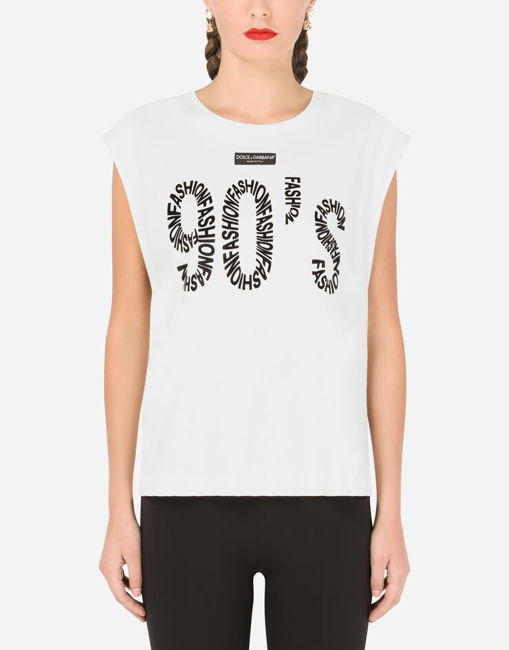 Jersey T-shirt with 90's print - 1