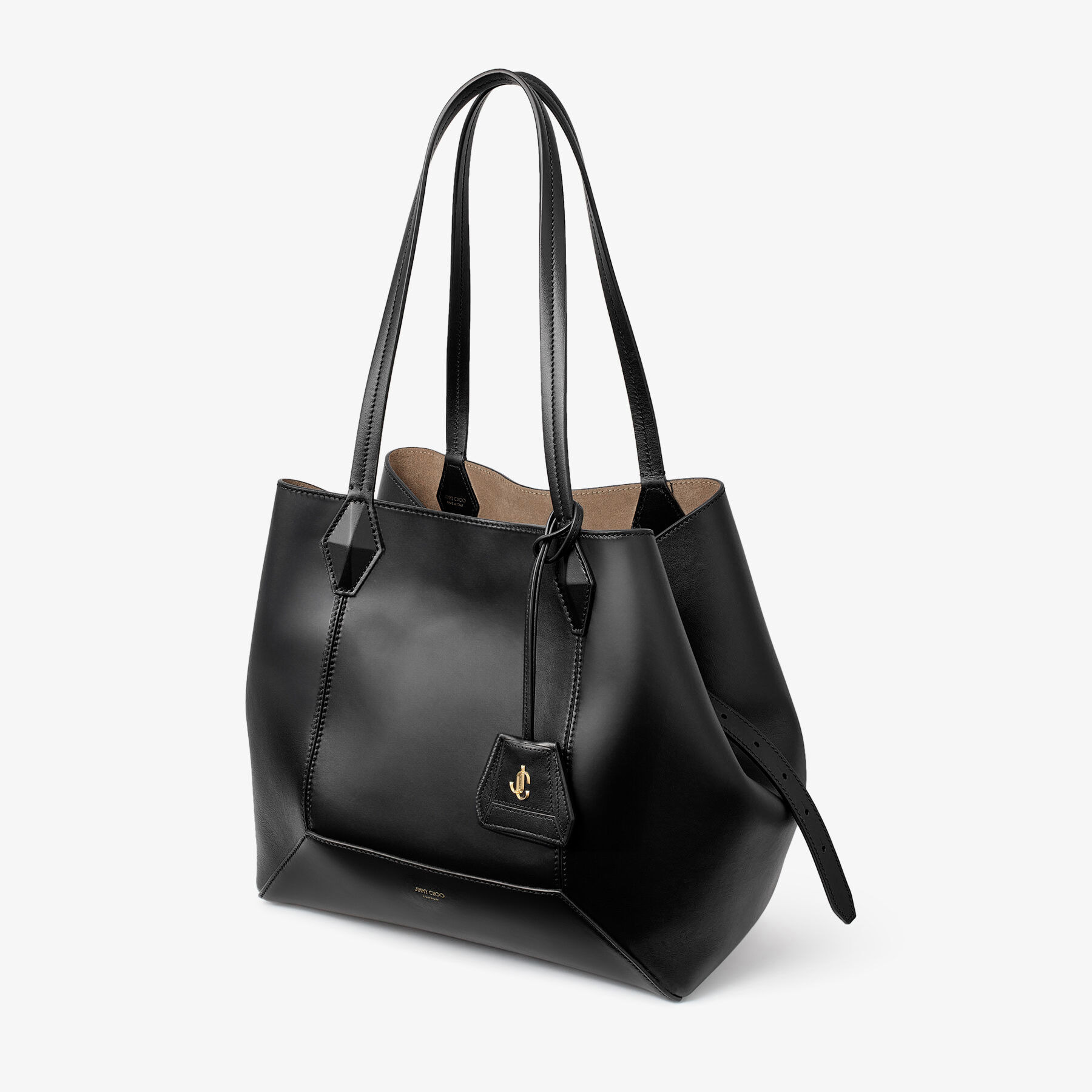 Diamond Tote M
Black Calf Leather Tote Bag - 3