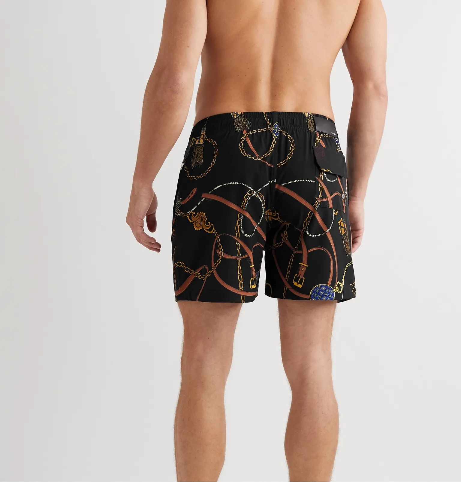 Mid-Length Printed Stretch-Shell Swim Shorts - 3