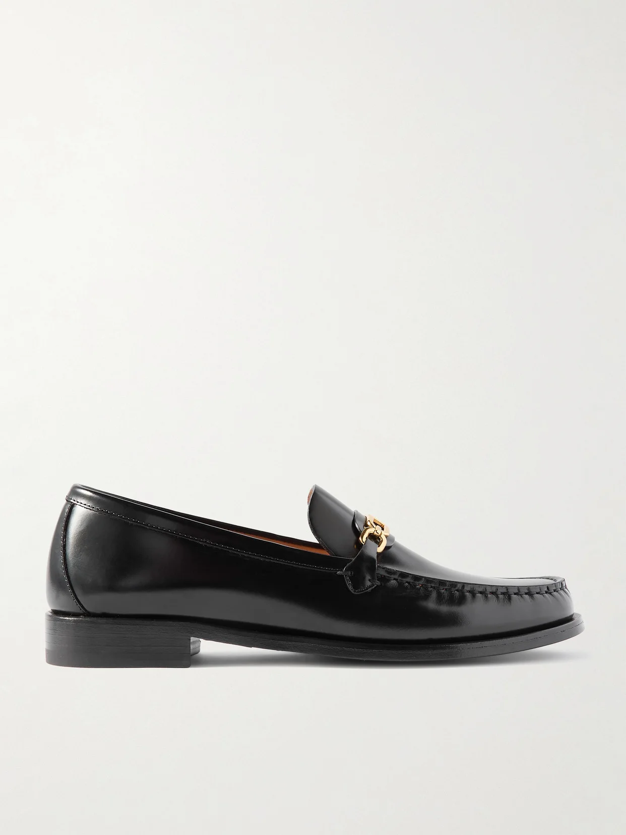 Embellished Leather Loafers - 1