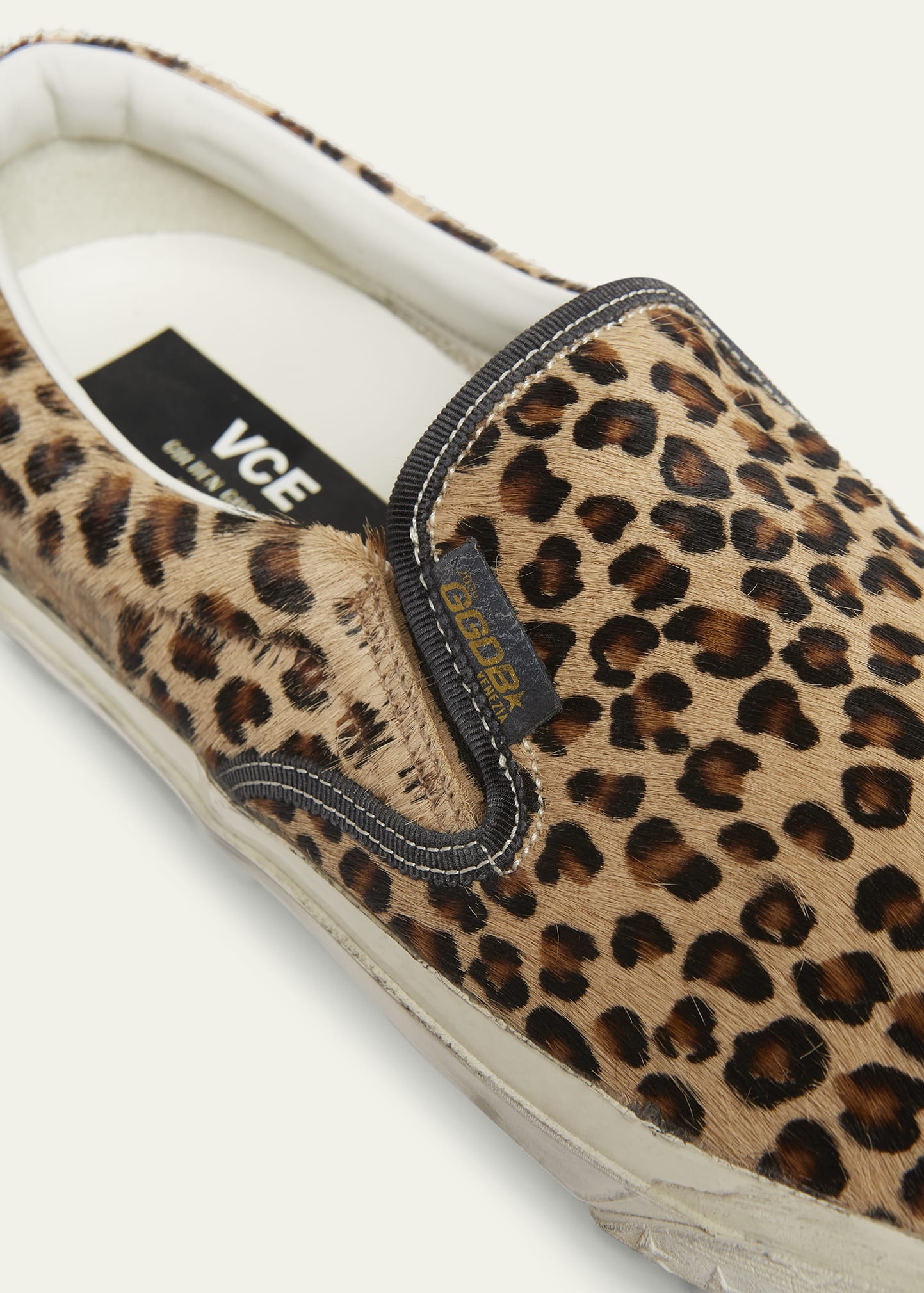 Men's VCE Cheetah-Print Slip-On Sneakers - 6